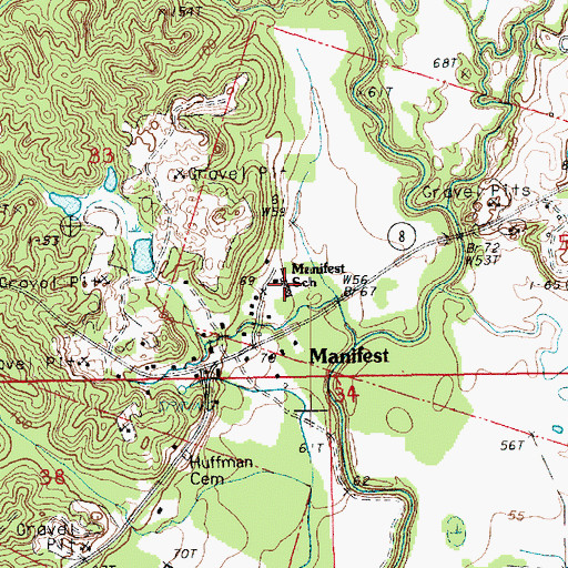 Topographic Map of Aspire Career Center School, LA