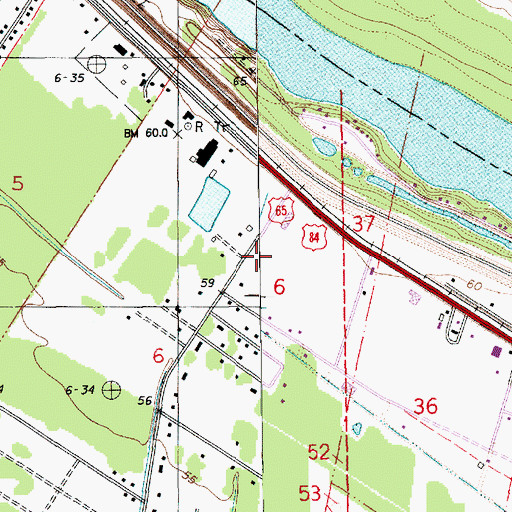 Topographic Map of Bethel Missionary School, LA