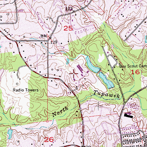 Topographic Map of Good Hope Middle School, LA