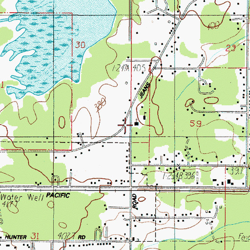 Topographic Map of Countryside Seventh Day Adventist School, OR