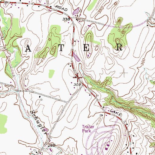 Topographic Map of School Number 5 (historical), NY
