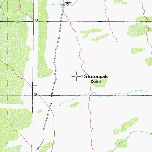 Topographic Map of Stotonyak, AZ