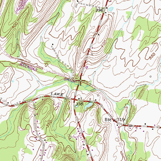 Topographic Map of Stillwater Center Station (historical), NY
