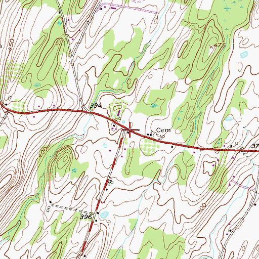 Topographic Map of Stillwater Center, NY