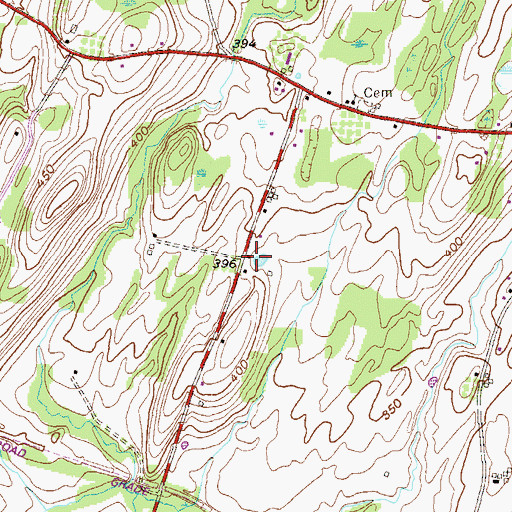 Topographic Map of School Number 9 (historical), NY
