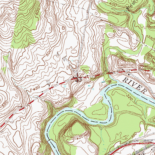 Topographic Map of School Number 3 (historical), NY