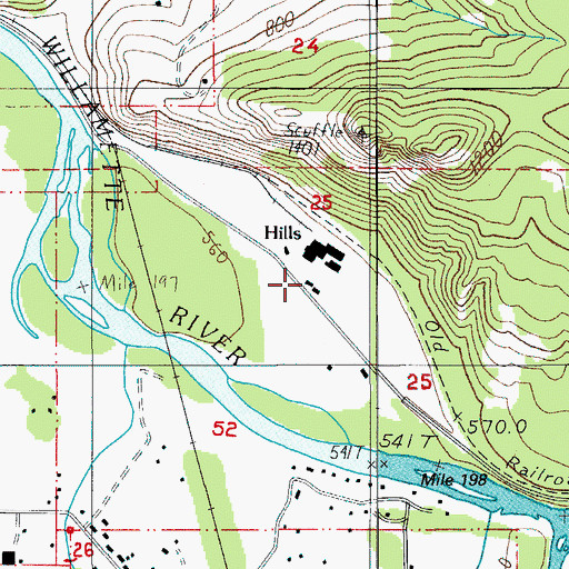 Topographic Map of Laurelwood Academy, OR