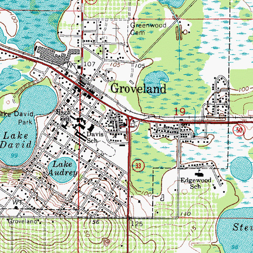 Topographic Map of First Missionary Baptist Church, FL