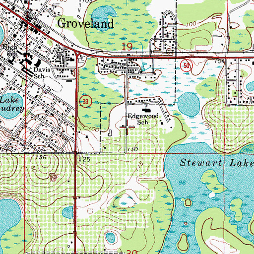 Topographic Map of Wootson Memorial Church of God in Christ, FL