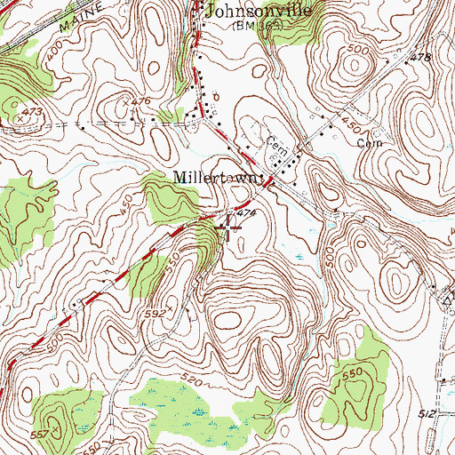 Topographic Map of School Number 12 (historical), NY