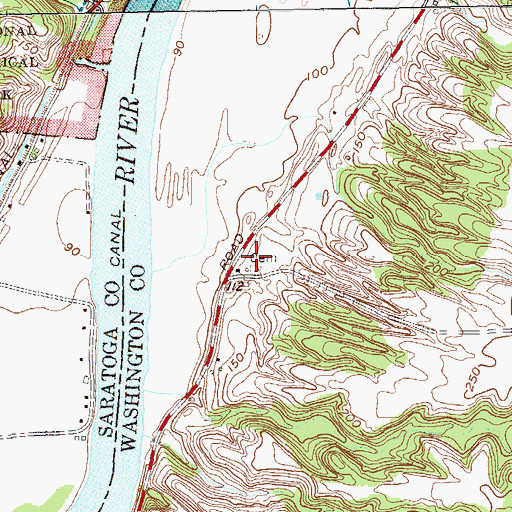 Topographic Map of School Number 6 (historical), NY