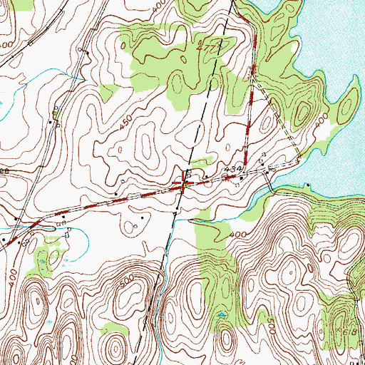 Topographic Map of School Number 12 (historical), NY