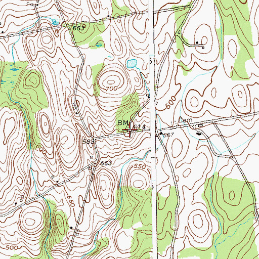 Topographic Map of School Number 6 (historical), NY