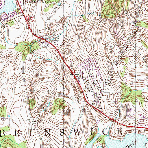 Topographic Map of School Number 7 (historical), NY