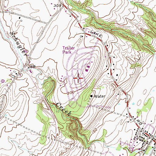 Topographic Map of Hillside Colony, NY