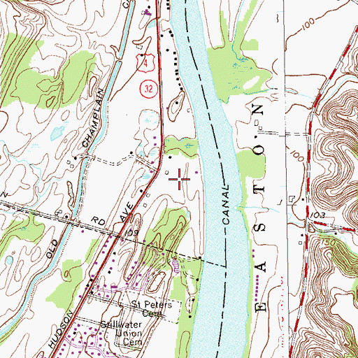 Topographic Map of Riviera Estates, NY