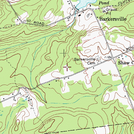 Topographic Map of Saratogian Estates, NY