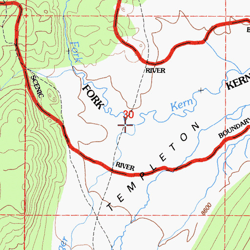 Topographic Map of Movie Stringer, CA