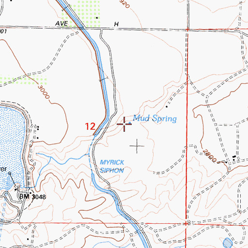Topographic Map of Mud Spring, CA