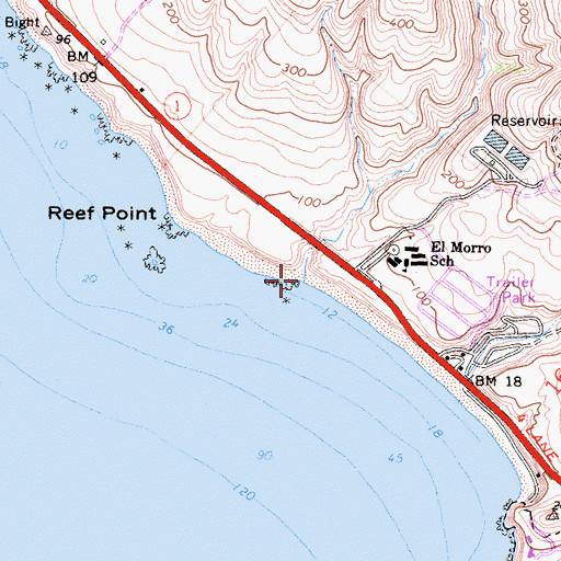 Topographic Map of Muddy Canyon, CA