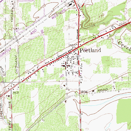 Topographic Map of First Congregational Church, NY