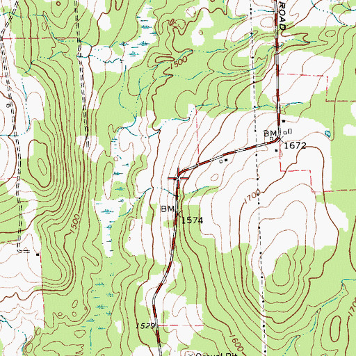 Topographic Map of Gregory School (historical), NY