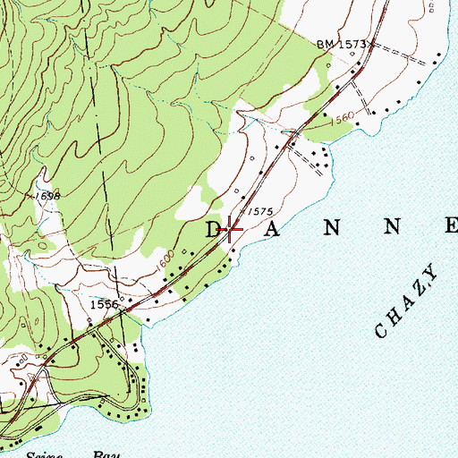 Topographic Map of King School (historical), NY