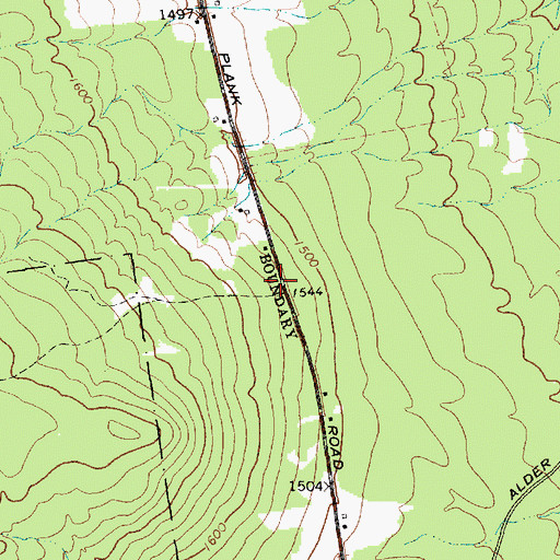Topographic Map of Wallace School (historical), NY