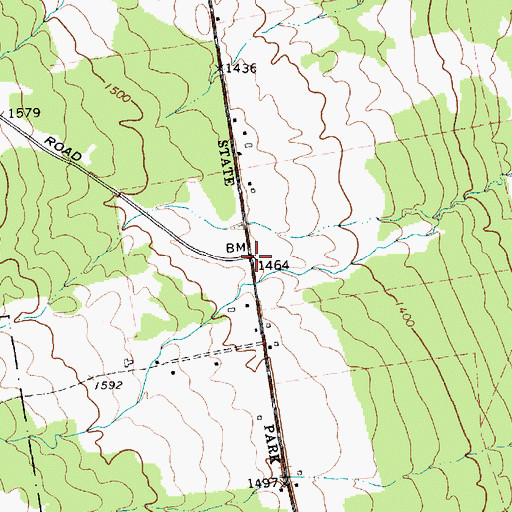 Topographic Map of Halfway House (historical), NY