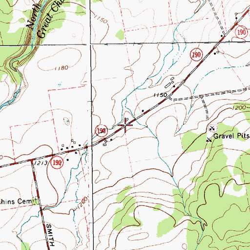 Topographic Map of White School (historical), NY