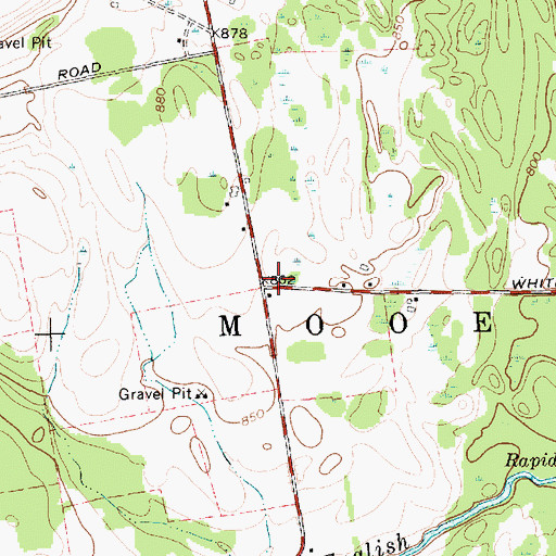 Topographic Map of Fernwood School (historical), NY
