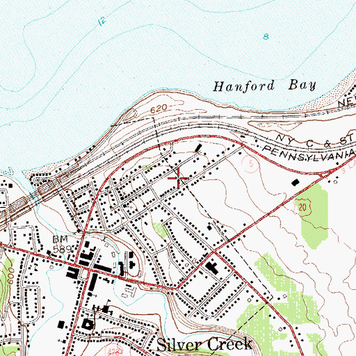 Topographic Map of Christ Chapel Wesleyan Church, NY
