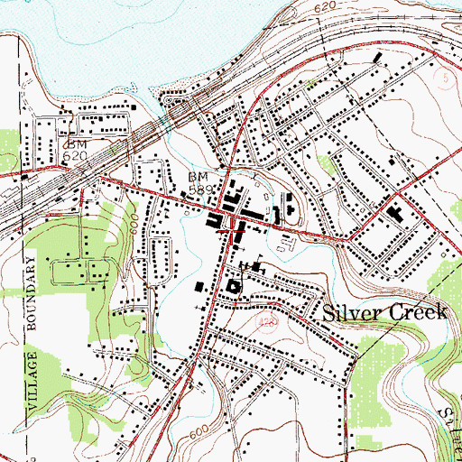 Topographic Map of First United Church, NY