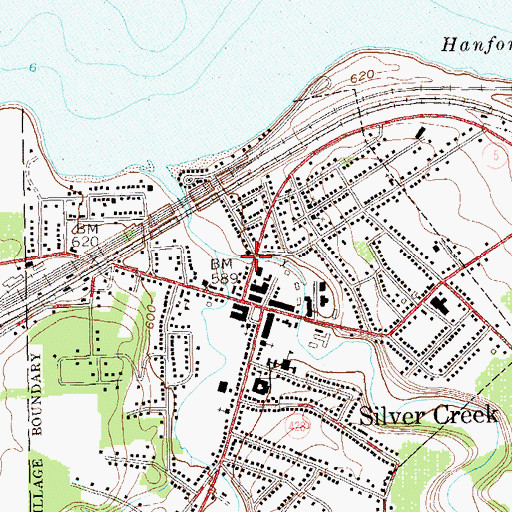 Topographic Map of Saint Alban's Episcopal Church, NY