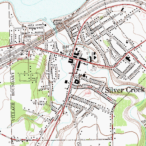 Topographic Map of Anderson-Lee Library, NY