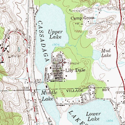 Topographic Map of District School Number 6 (historical), NY