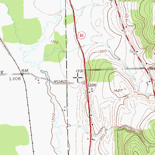 Topographic Map of Open Door Baptist Church, NY