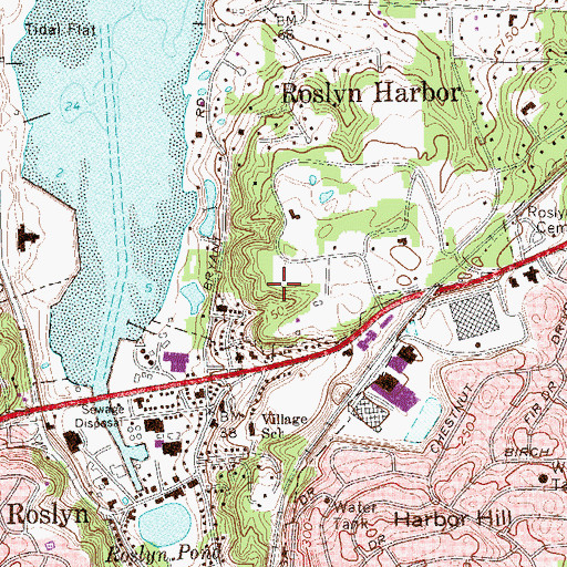 Topographic Map of Nassau County Museum of Art, NY