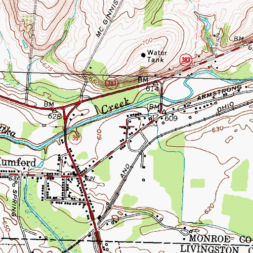 Topographic Map of Saint Patrick's Roman Catholic Church, NY