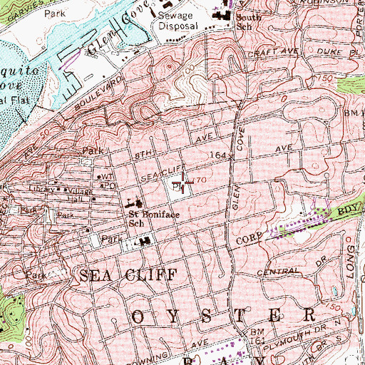 Topographic Map of Clifton Park, NY