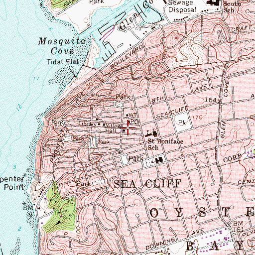 Topographic Map of Enterprise Hose Company, NY