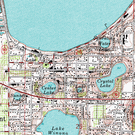 Topographic Map of Clermont-Jenkins City Auditorium, FL