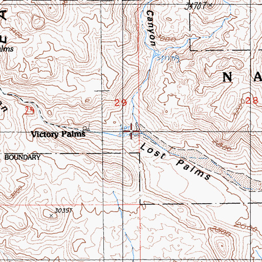 Topographic Map of Munsen Canyon, CA