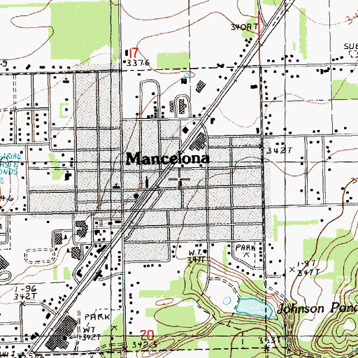 Topographic Map of Saint Matthews Lutheran Church, MI