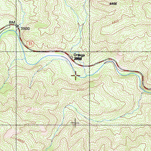 Topographic Map of Munson Creek, CA