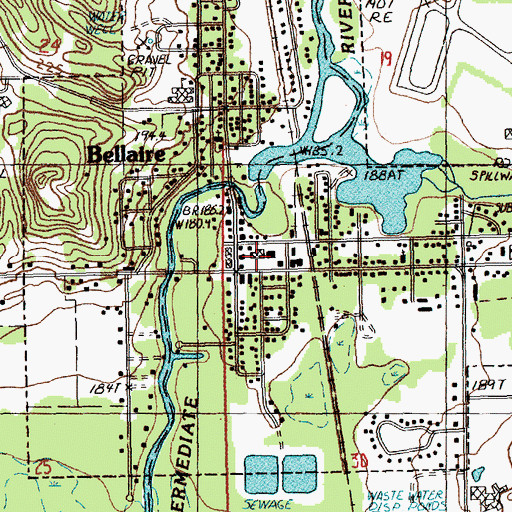 Topographic Map of Antrim County Sheriff's Office, MI