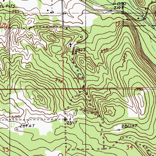 Topographic Map of Hawk's Eye Golf Club, MI