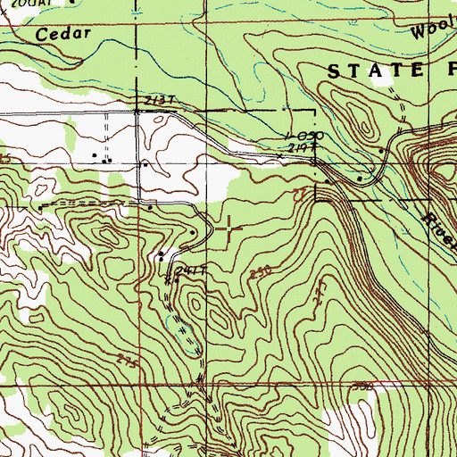 Topographic Map of Cornerstone Church, MI