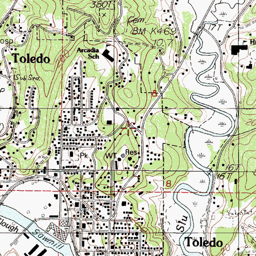 Topographic Map of Nature Discovery School, OR