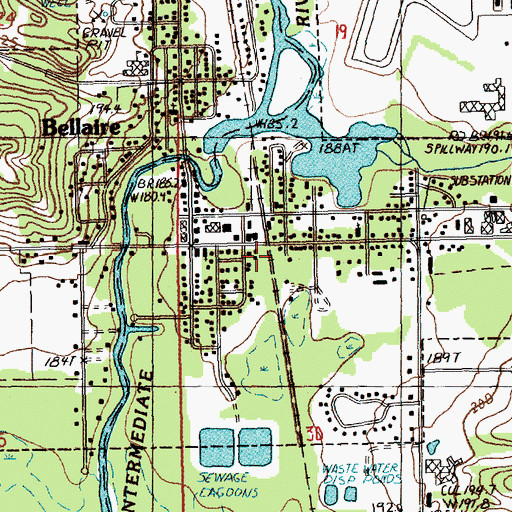 Topographic Map of William A Hosmer Park, MI